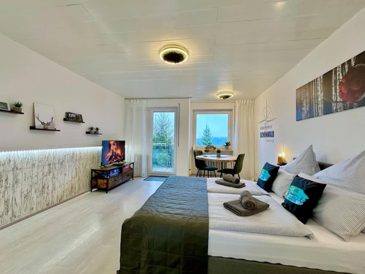 Relaxapartments Black Forest Nature Mit Beheiztem Indoor-Pool Und Sauna - Sonnenbalkon Mit Blick Ins Gruene, Schnelles Internet, Naehe Triberger Wasserfaelle, Fuer Bis Zu 2 Personen Schönwald Luaran gambar